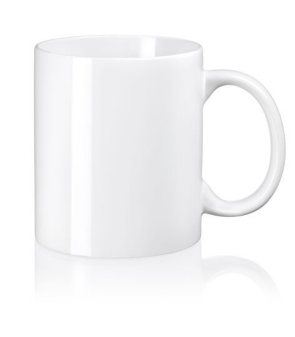 Mug blanc en céramique – Image 2