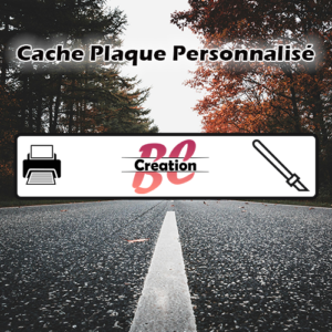 Cache plaque Auto Personnalisable